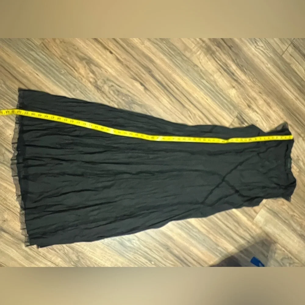Moyuru Black Crinkle Maxi Sleeveless Dress | Goth Japanese Avant Garde Size 4 - Picture 14 of 15
